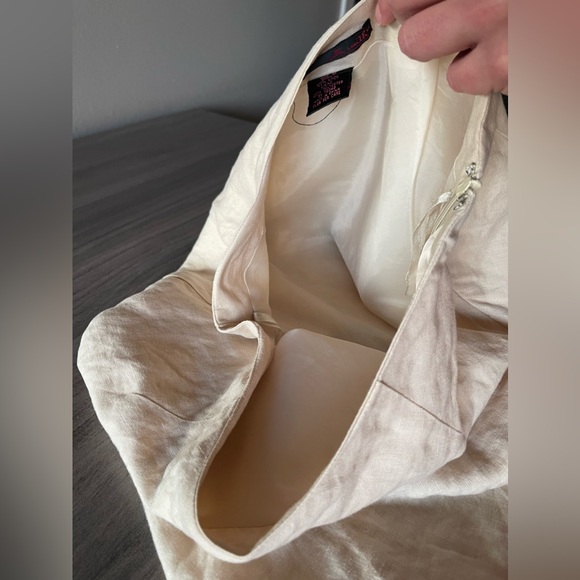 Willi Smith Linen Skirt - Embroidered Medallions - Size 6 - Picture 10 of 16